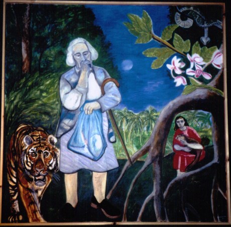 Portrait tiger paula rego